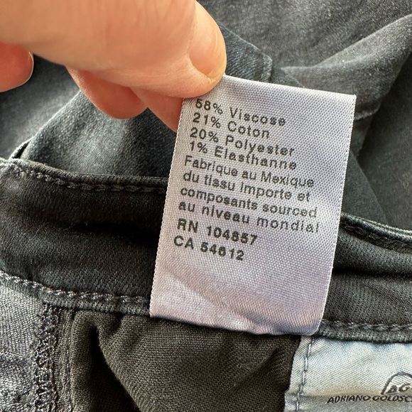 Adriano Goldschmied The Angel Bootcut Jeans Black Size 30R - Picture 8 of 15